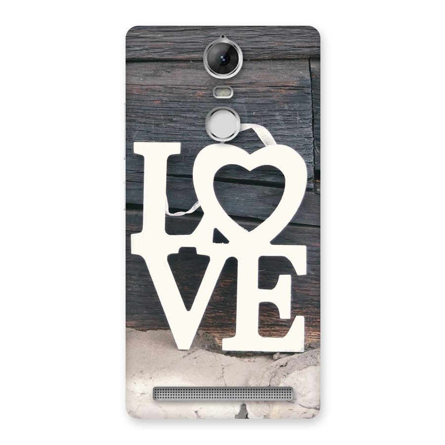 Wood Love Lock Back Case for Vibe K5 Note