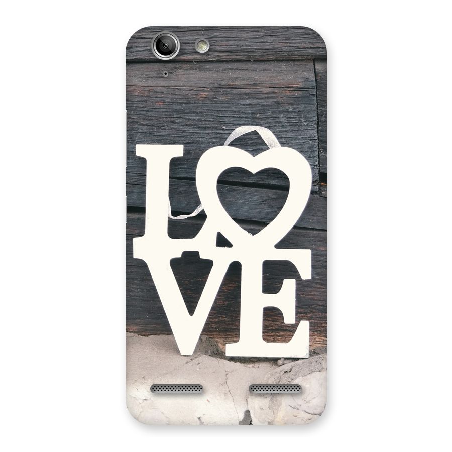 Wood Love Lock Back Case for Vibe K5 Plus