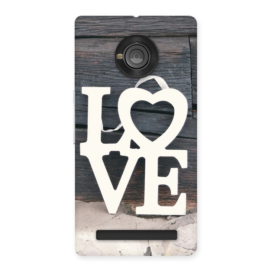 Wood Love Lock Back Case for Yu Yuphoria