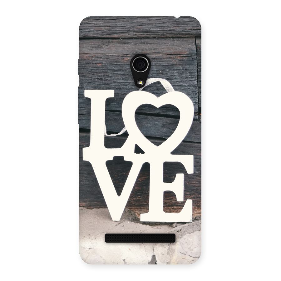 Wood Love Lock Back Case for Zenfone 5