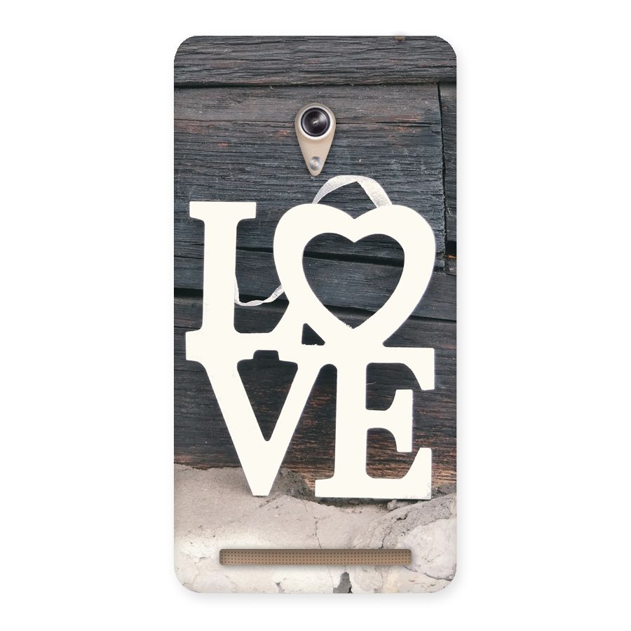 Wood Love Lock Back Case for Zenfone 6