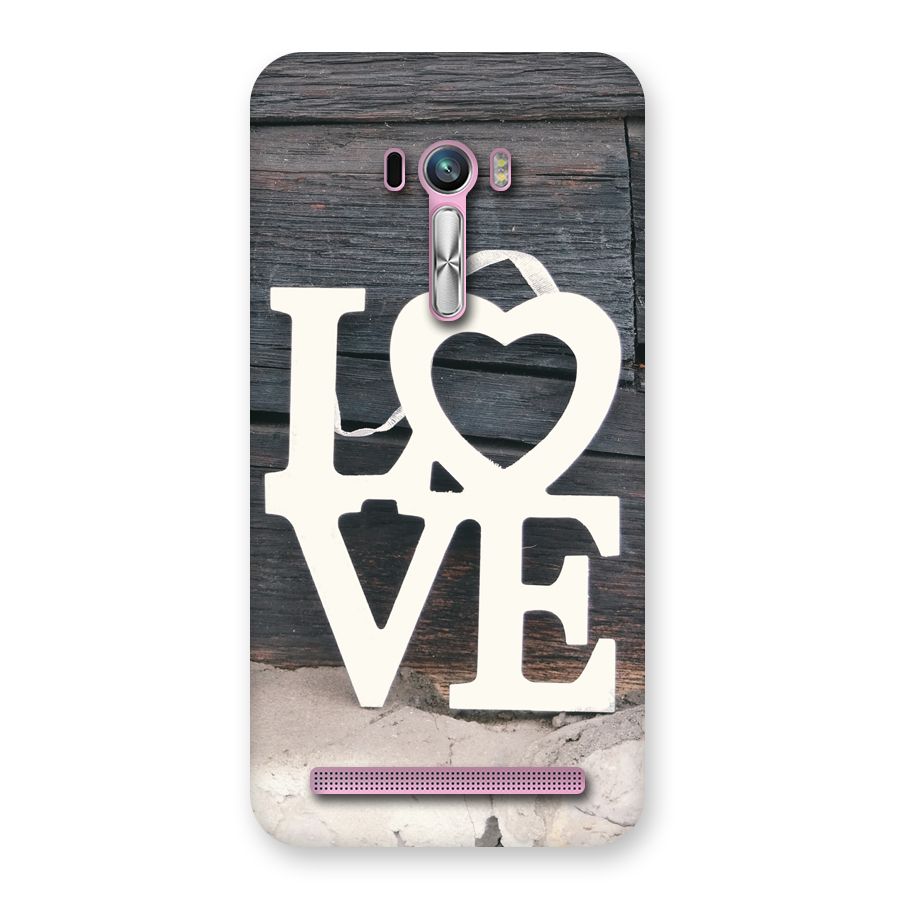 Wood Love Lock Back Case for Zenfone Selfie