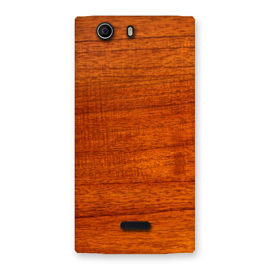 Wood Texture Design Back Case for Canvas Nitro 2 E311