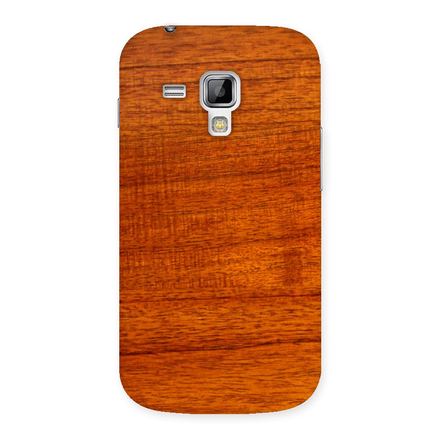 Wood Texture Design Back Case for Galaxy S Duos