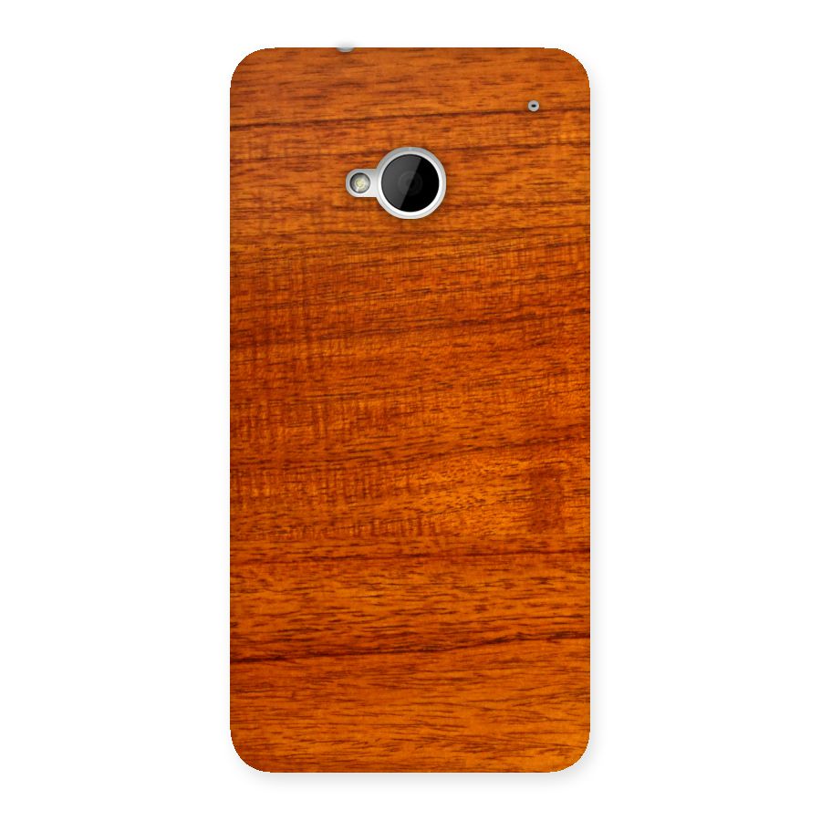 Wood Texture Design Back Case for HTC One M7