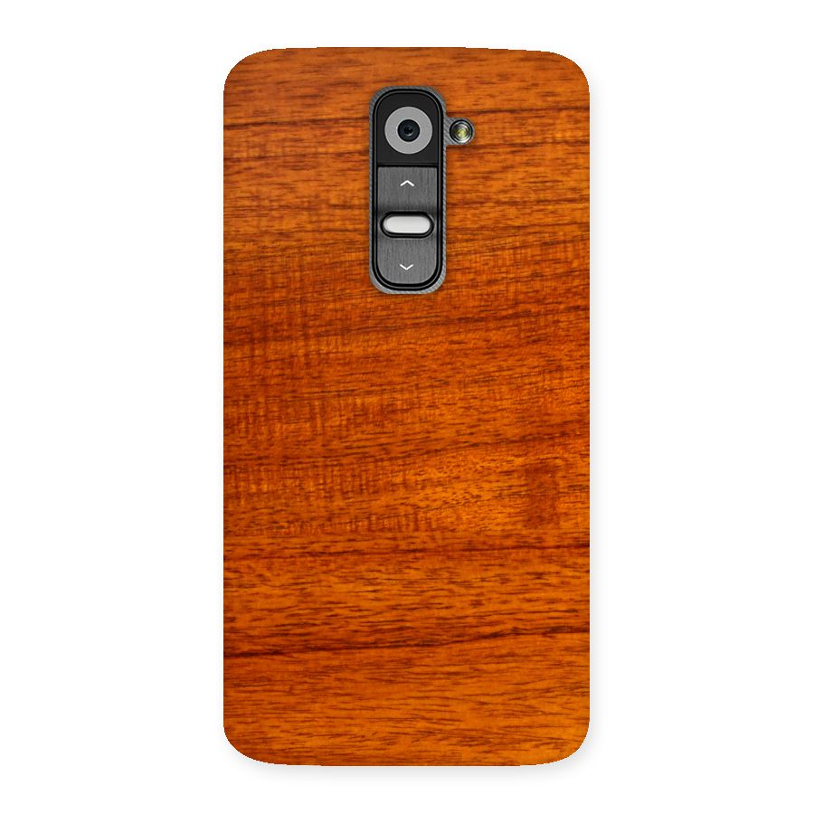 Wood Texture Design Back Case for LG G2