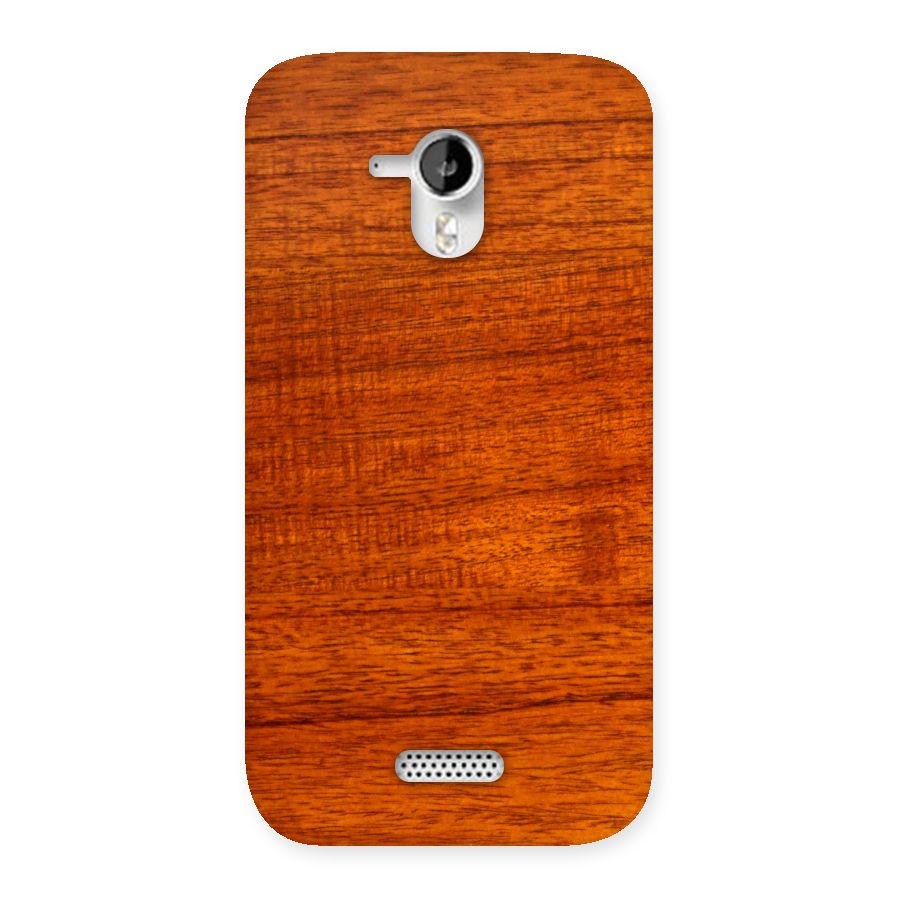 Wood Texture Design Back Case for Micromax Canvas HD A116