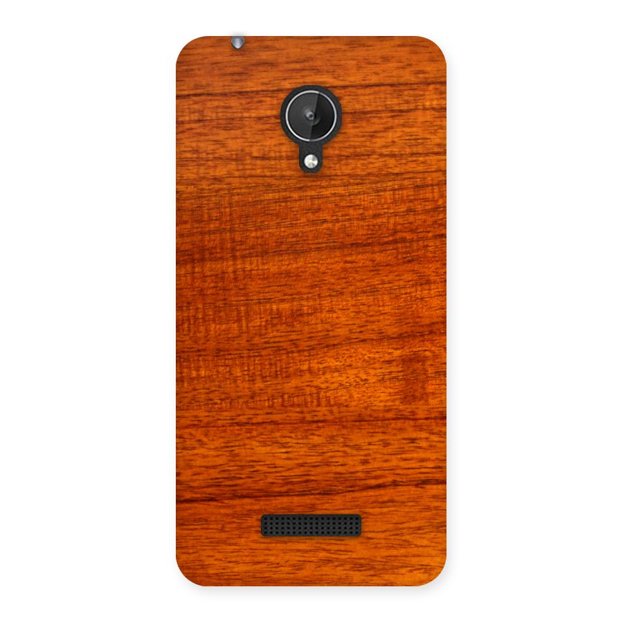Wood Texture Design Back Case for Micromax Canvas Spark Q380