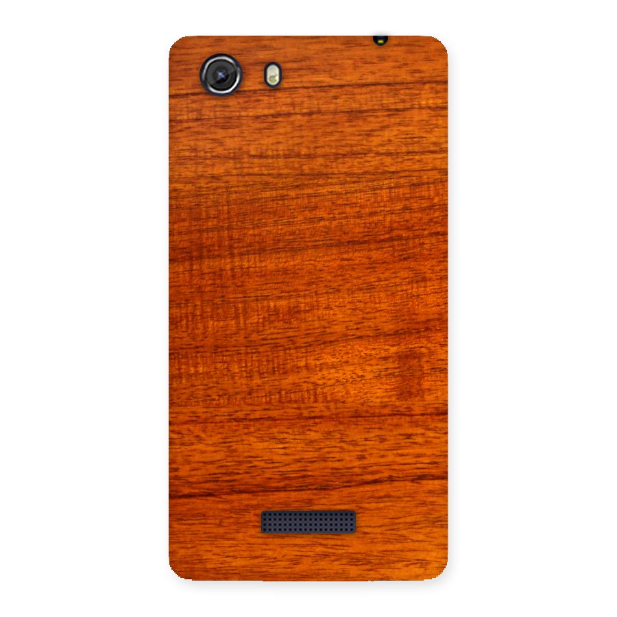 Wood Texture Design Back Case for Micromax Unite 3