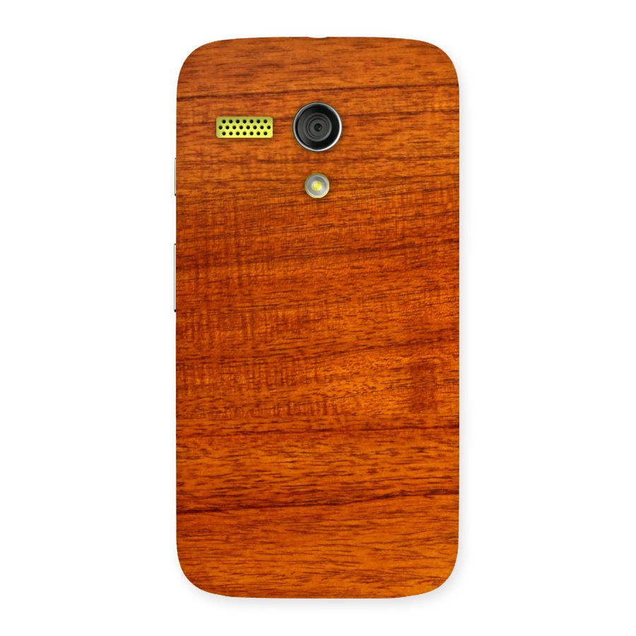 Wood Texture Design Back Case for Moto G