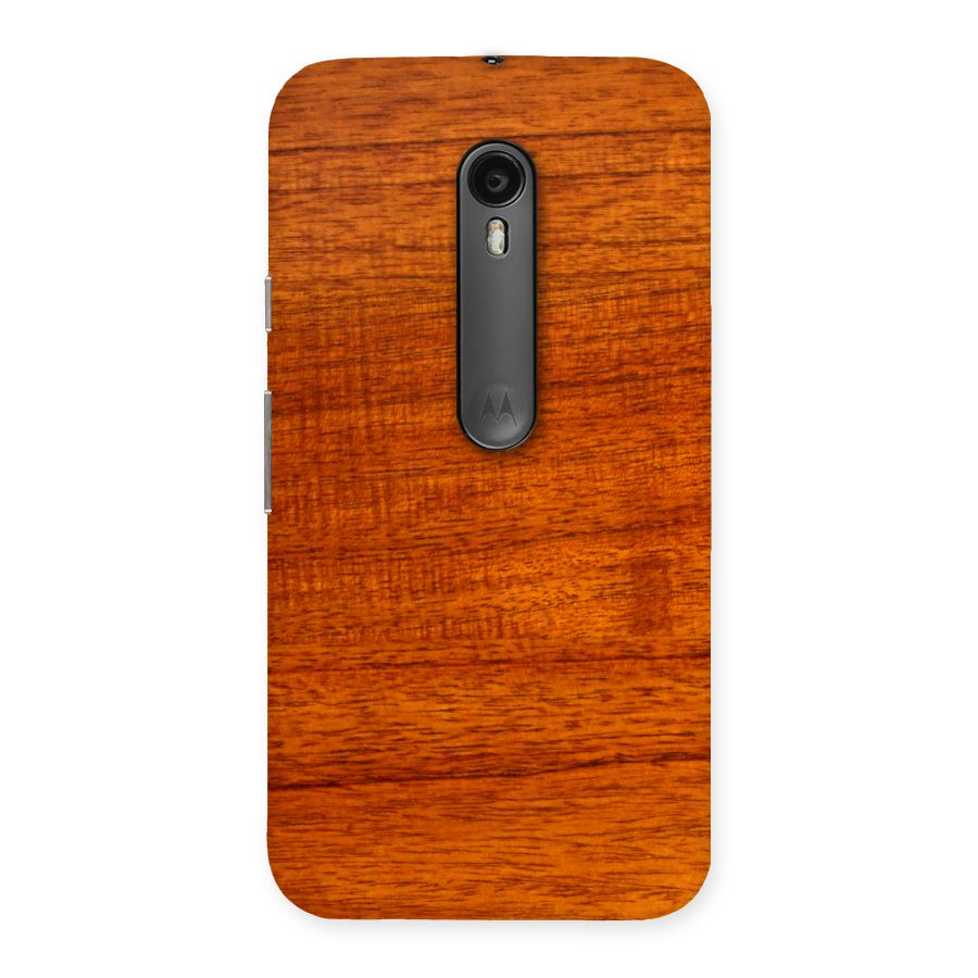 Wood Texture Design Back Case for Moto G Turbo