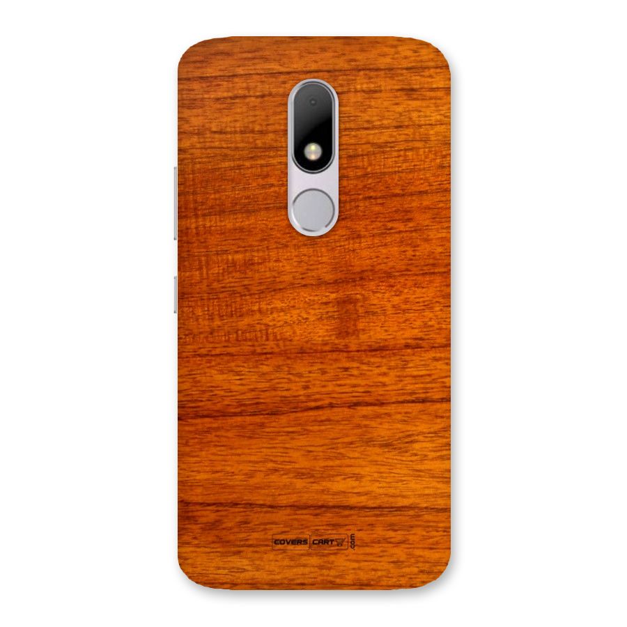 Wood Texture Design Back Case for Moto M