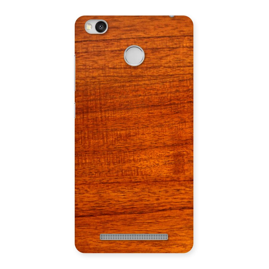 Wood Texture Design Back Case for Redmi 3S Prime