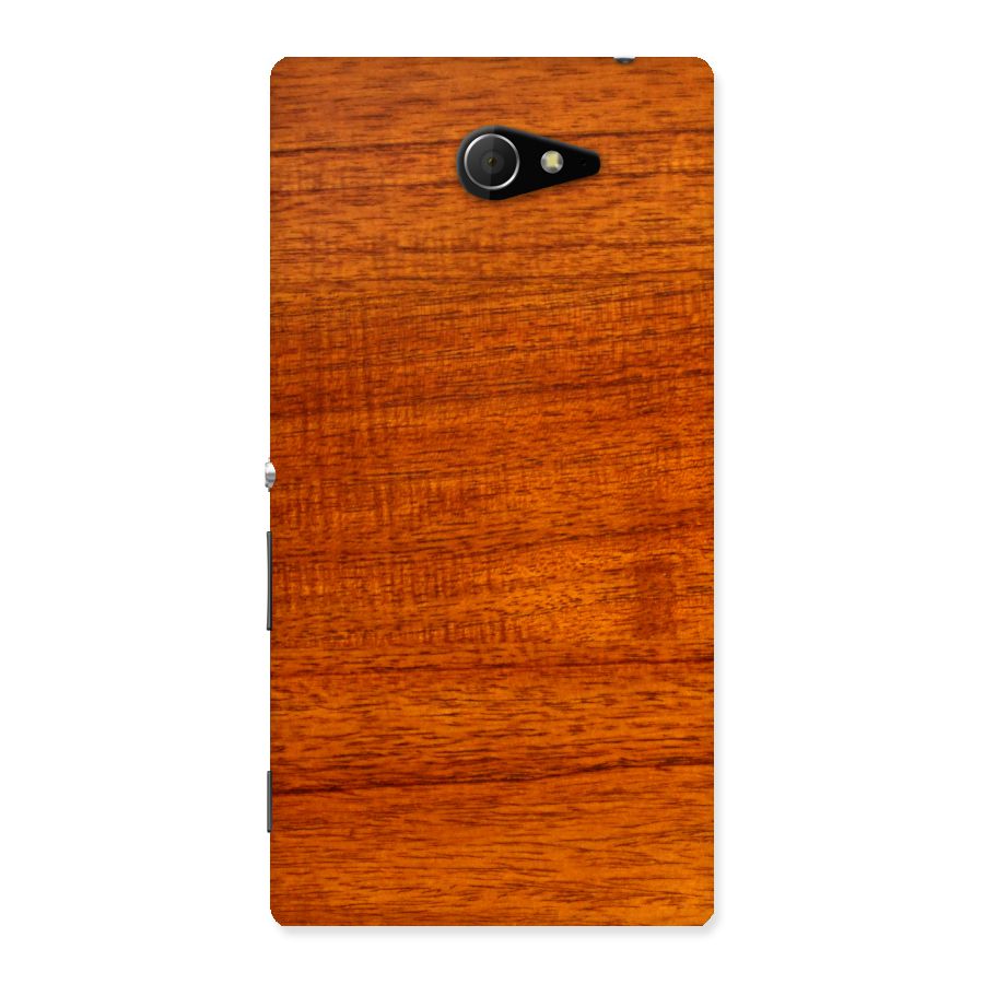 Wood Texture Design Back Case for Sony Xperia M2