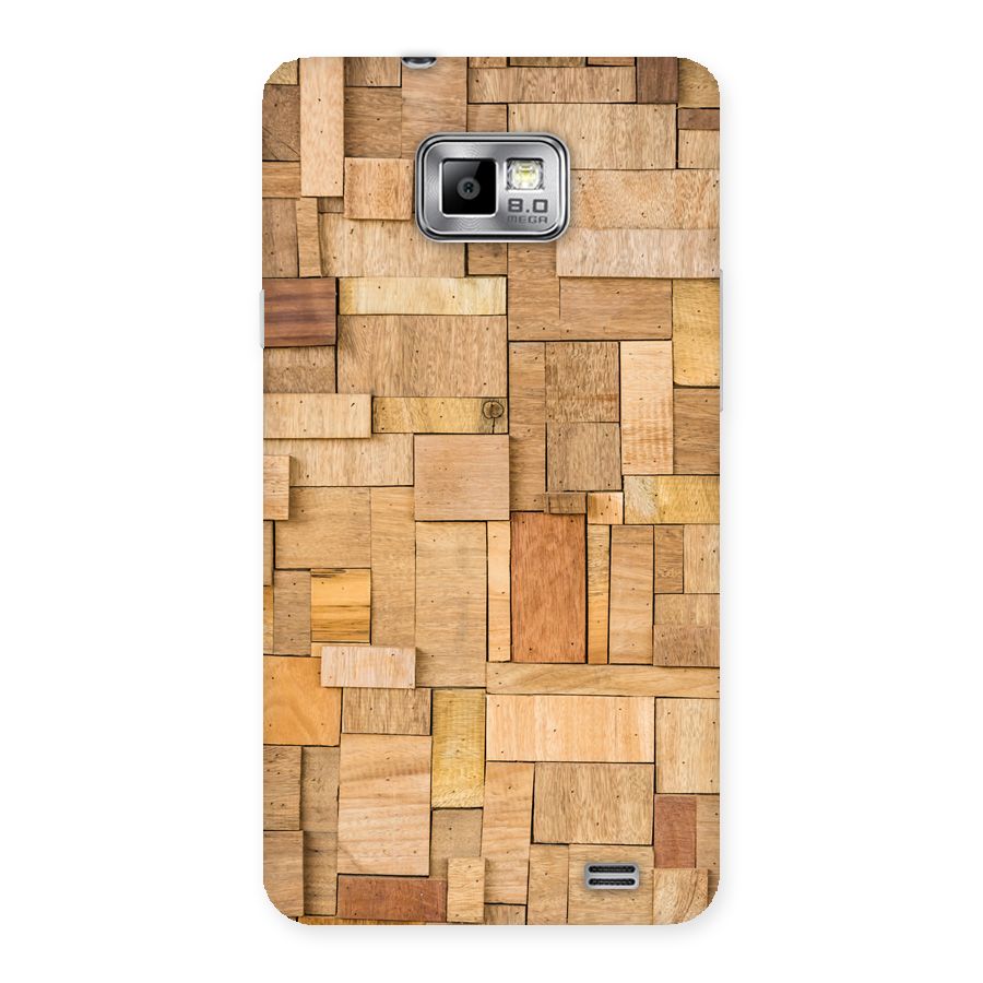 Wooden Blocks Back Case for Galaxy S2