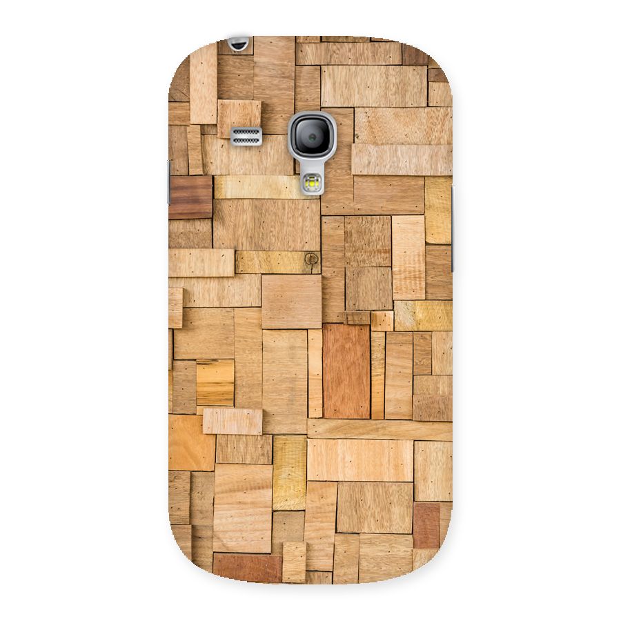 Wooden Blocks Back Case for Galaxy S3 Mini