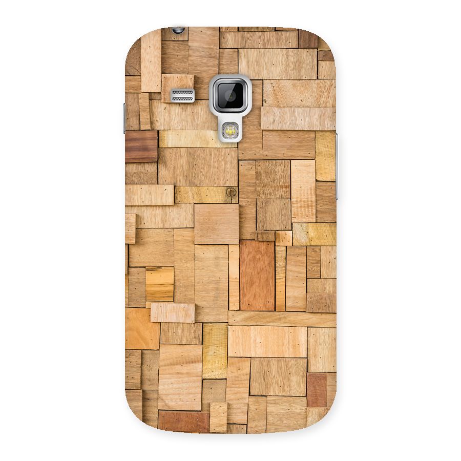 Wooden Blocks Back Case for Galaxy S Duos