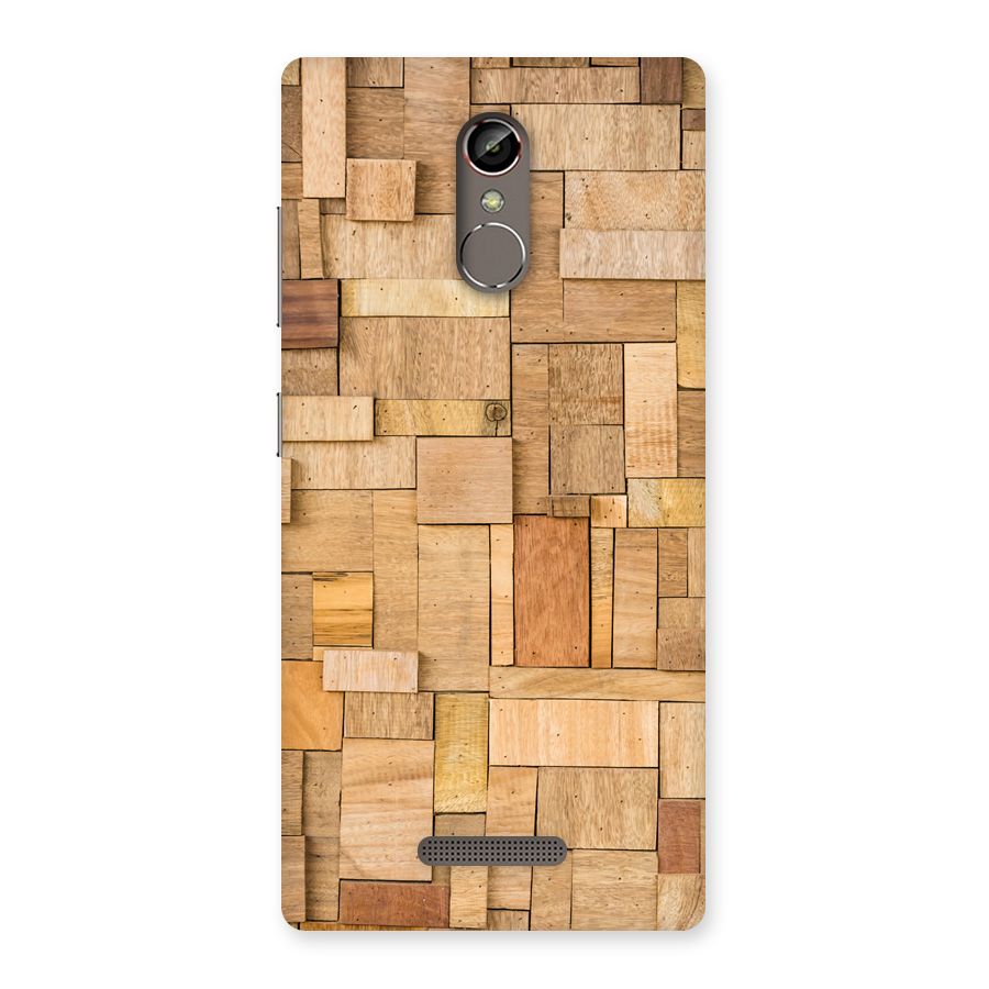 Wooden Blocks Back Case for Gionee S6s