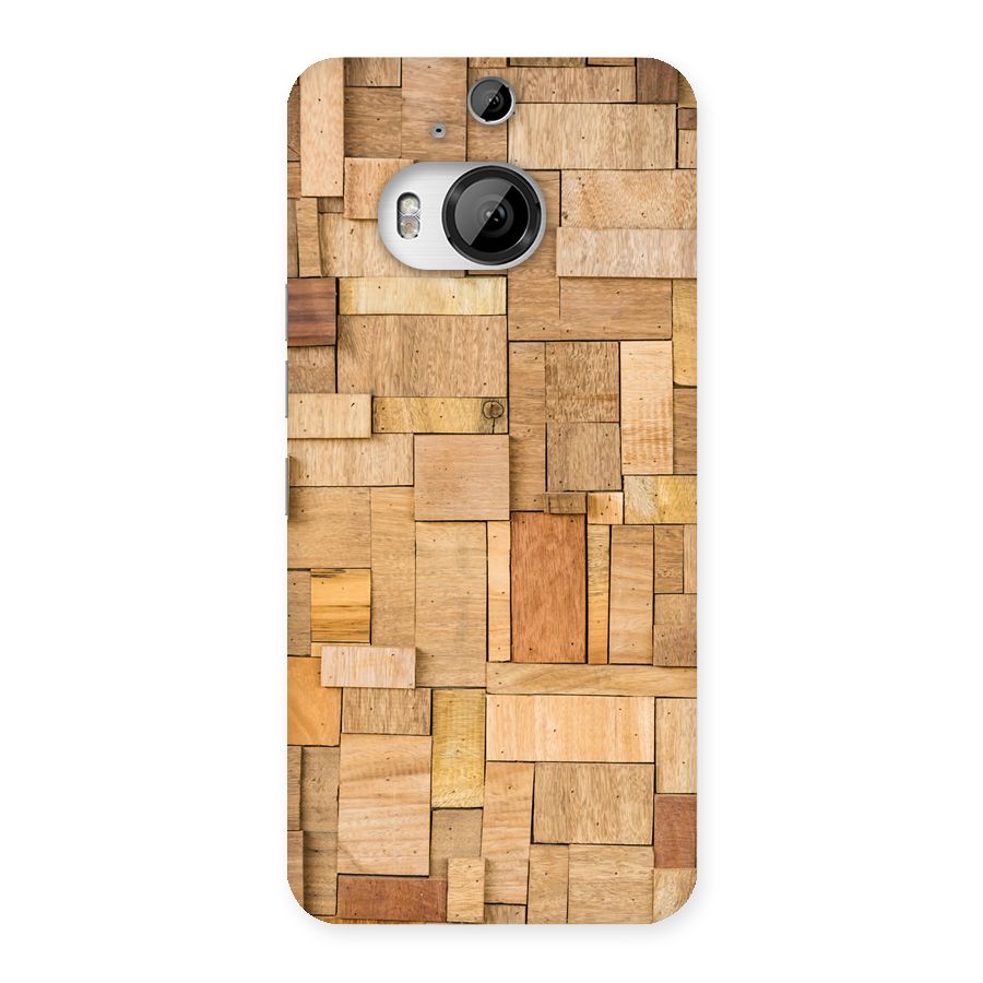 Wooden Blocks Back Case for HTC One M9 Plus
