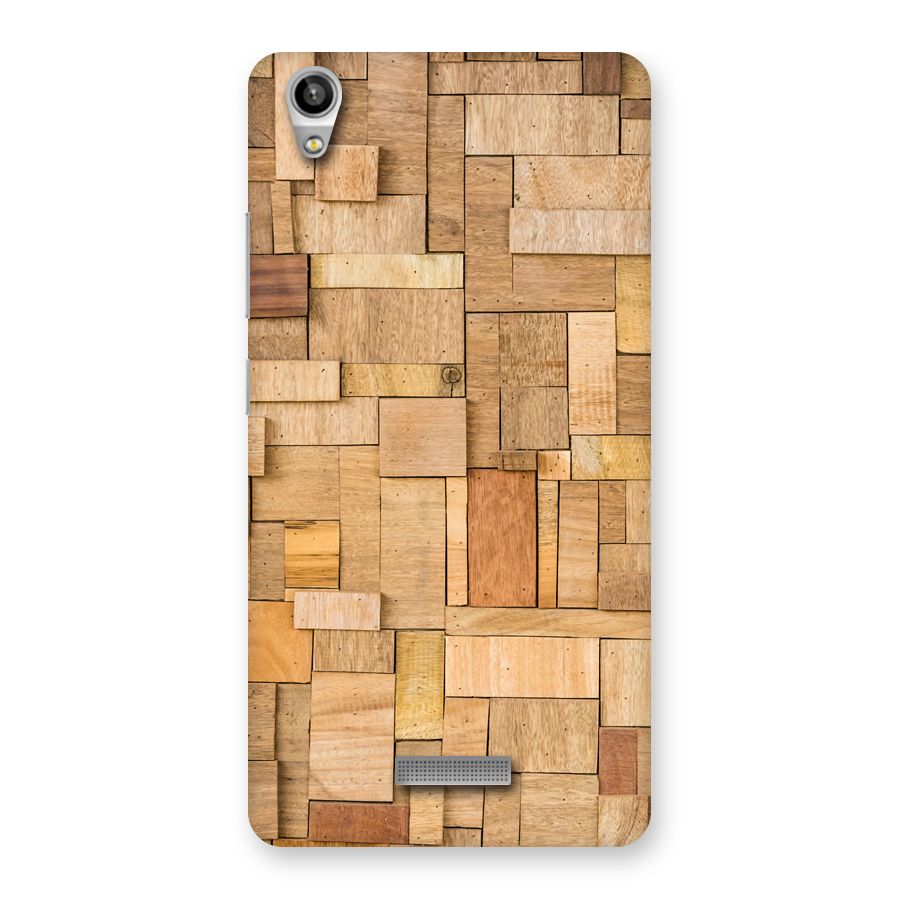 Wooden Blocks Back Case for Lava-Pixel-V1