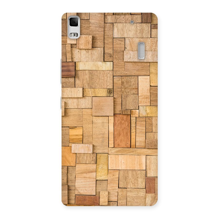 Wooden Blocks Back Case for Lenovo A7000