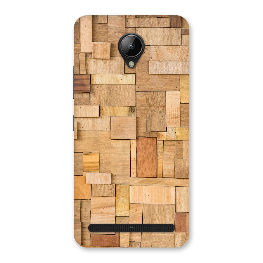 Wooden Blocks Back Case for Lenovo C2