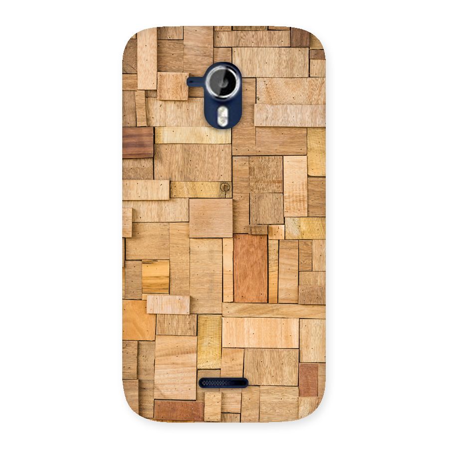 Wooden Blocks Back Case for Micromax Canvas Magnus A117