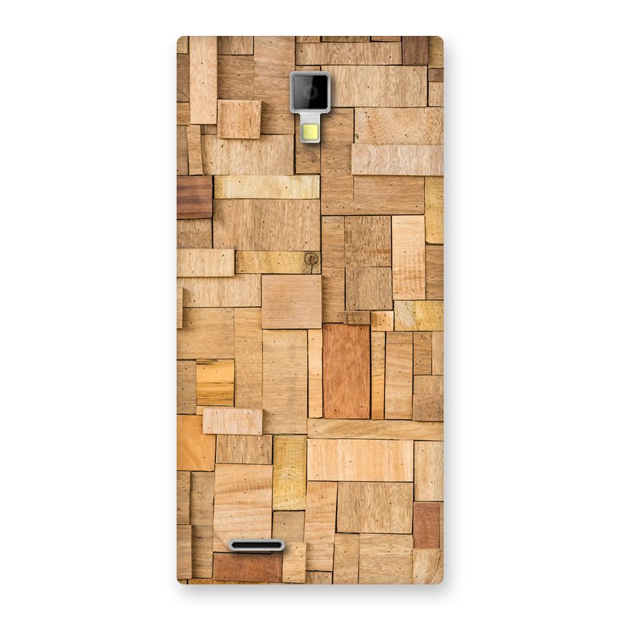 Wooden Blocks Back Case for Micromax Canvas Xpress A99