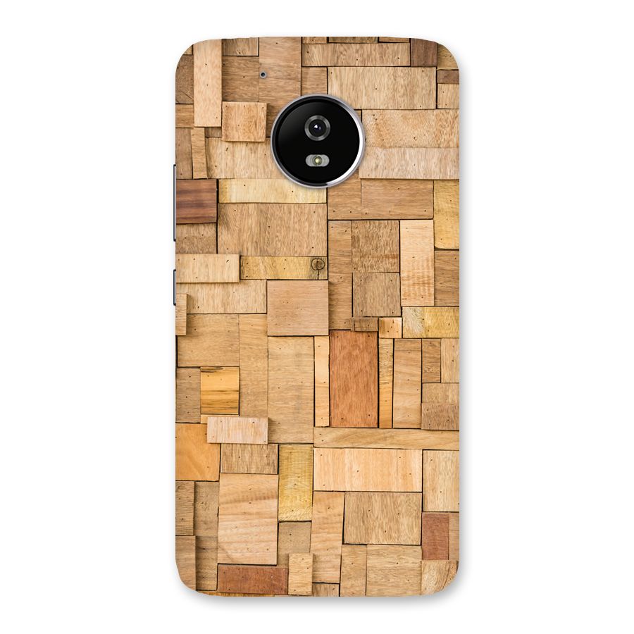 Wooden Blocks Back Case for Moto G5
