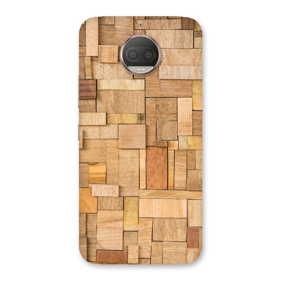 Wooden Blocks Back Case for Moto G5s Plus