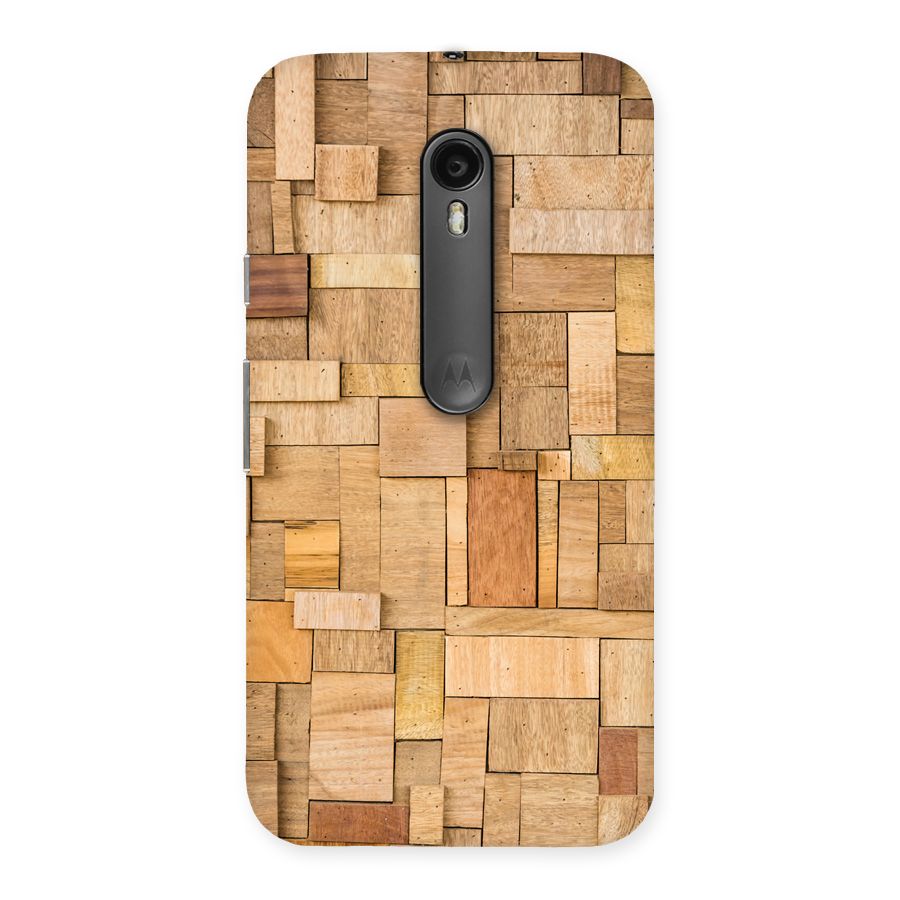 Wooden Blocks Back Case for Moto G Turbo