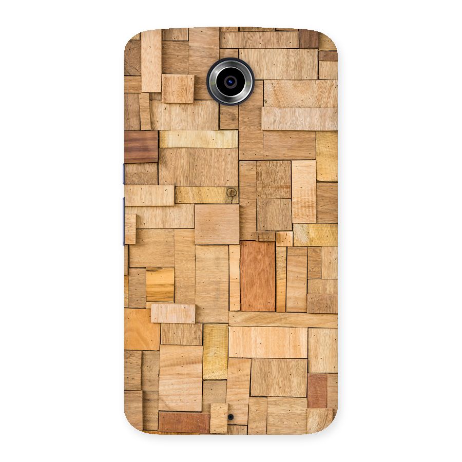 Wooden Blocks Back Case for Nexsus 6
