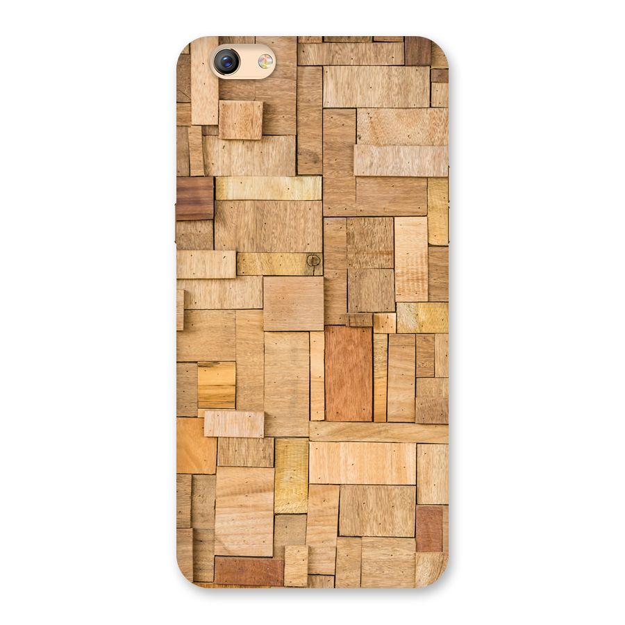 Wooden Blocks Back Case for Oppo F3 Plus