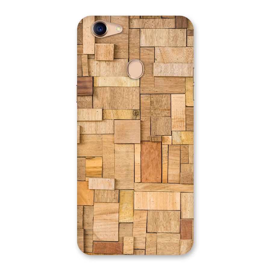 Wooden Blocks Back Case for Oppo F5