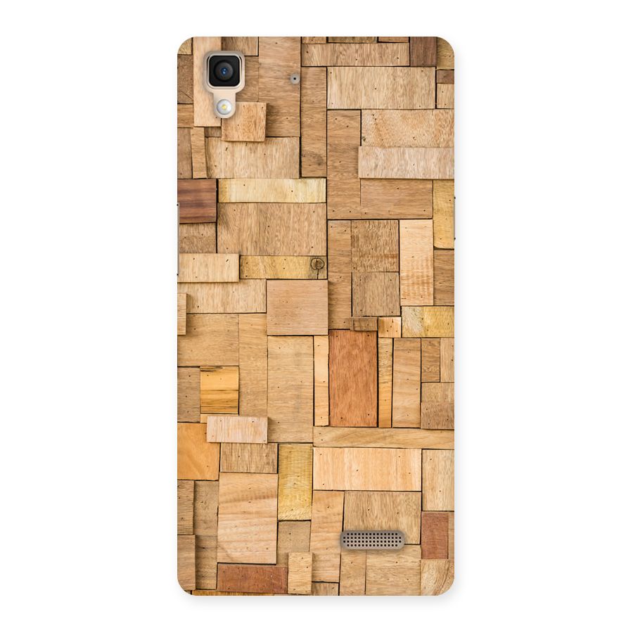 Wooden Blocks Back Case for Oppo R7