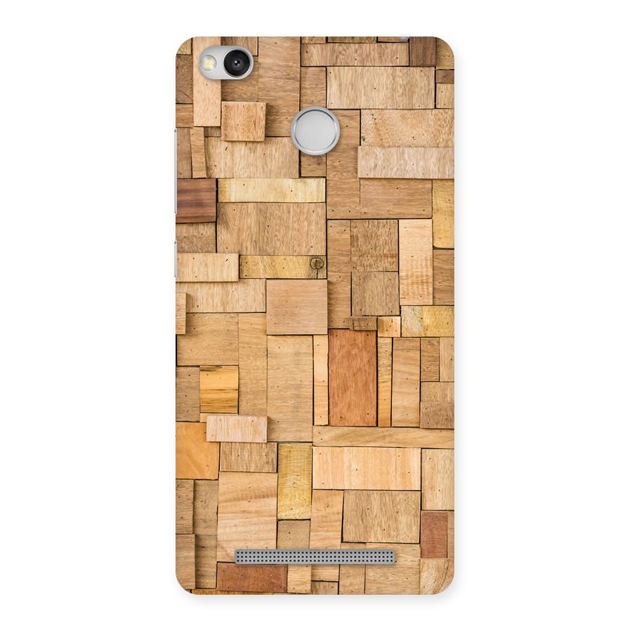 Wooden Blocks Back Case for Redmi 3S Prime