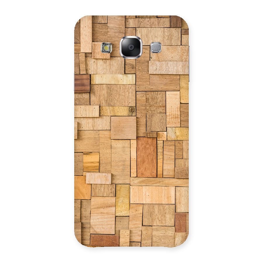 Wooden Blocks Back Case for Samsung Galaxy E5