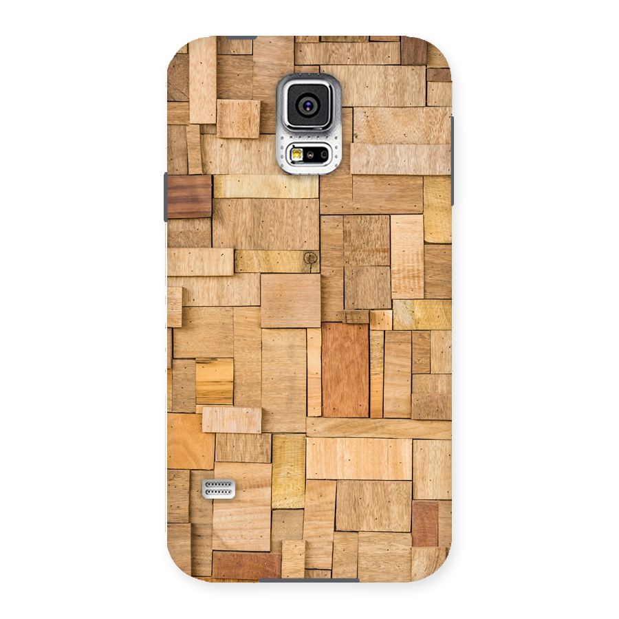 Wooden Blocks Back Case for Samsung Galaxy S5