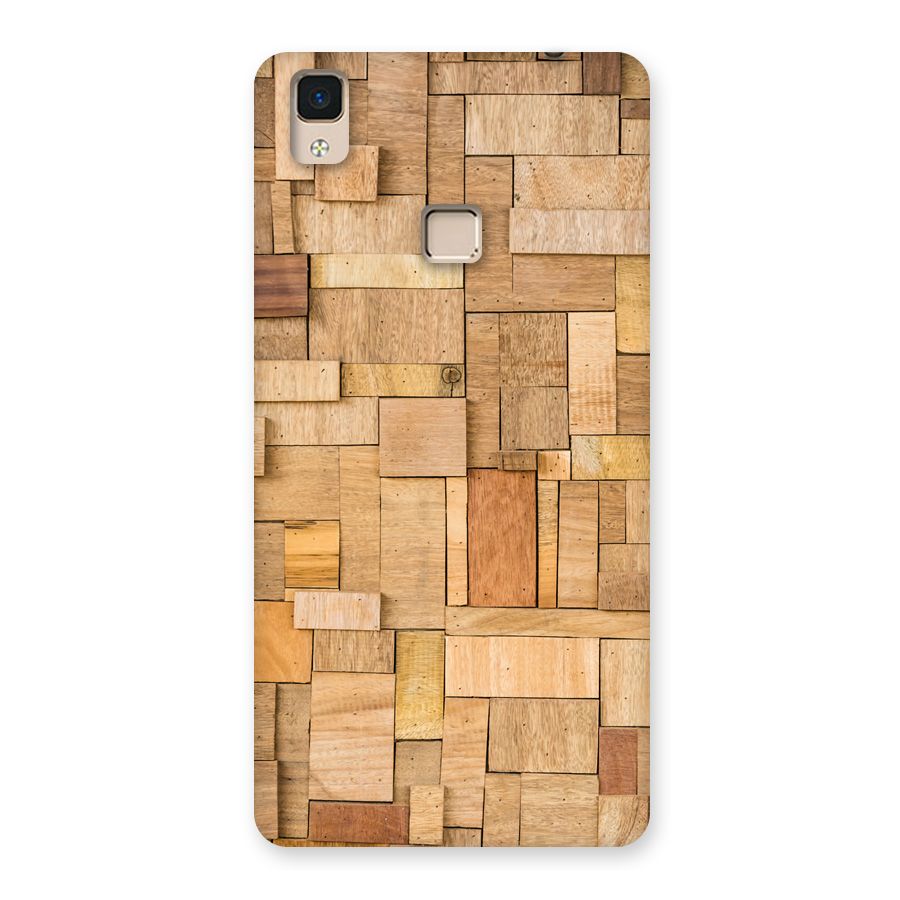 Wooden Blocks Back Case for V3 Max