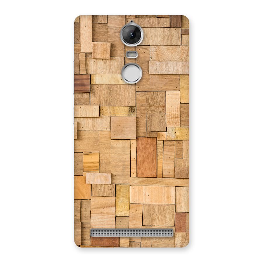 Wooden Blocks Back Case for Vibe K5 Note