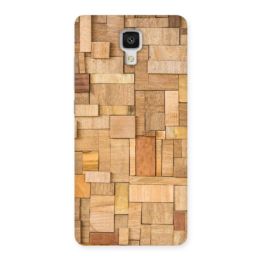 Wooden Blocks Back Case for Xiaomi Mi 4
