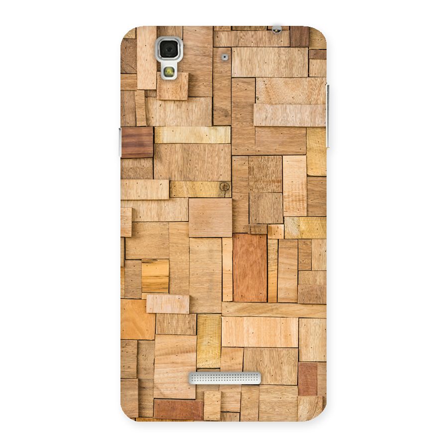 Wooden Blocks Back Case for YU Yureka Plus