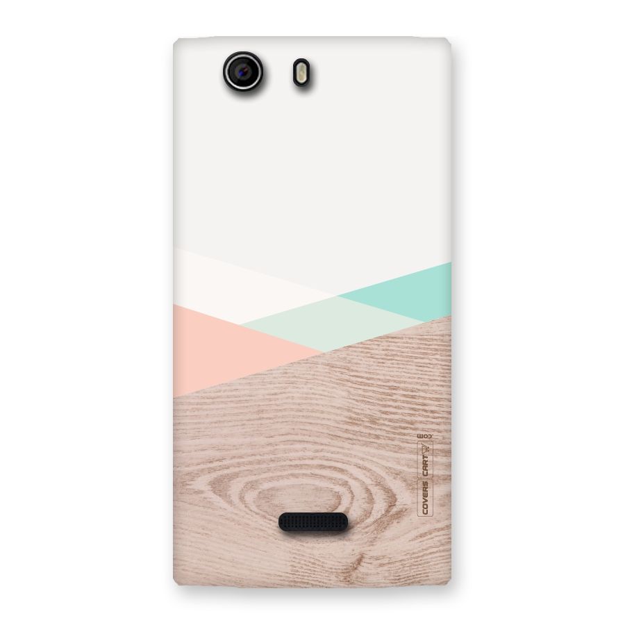 Wooden Fusion Back Case for Canvas Nitro 2 E311