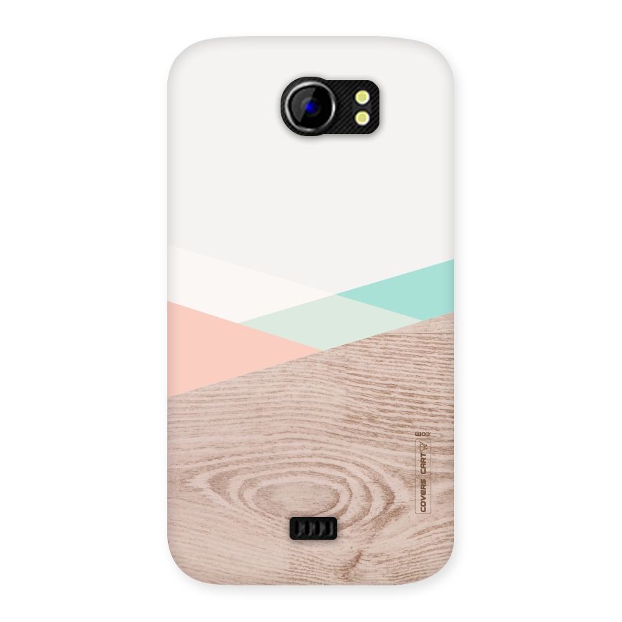 Wooden Fusion Back Case for Micromax Canvas 2 A110