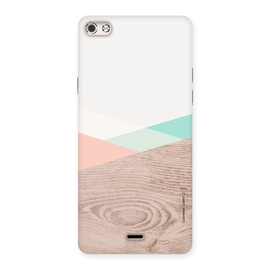 Wooden Fusion Back Case for Micromax Canvas Silver 5