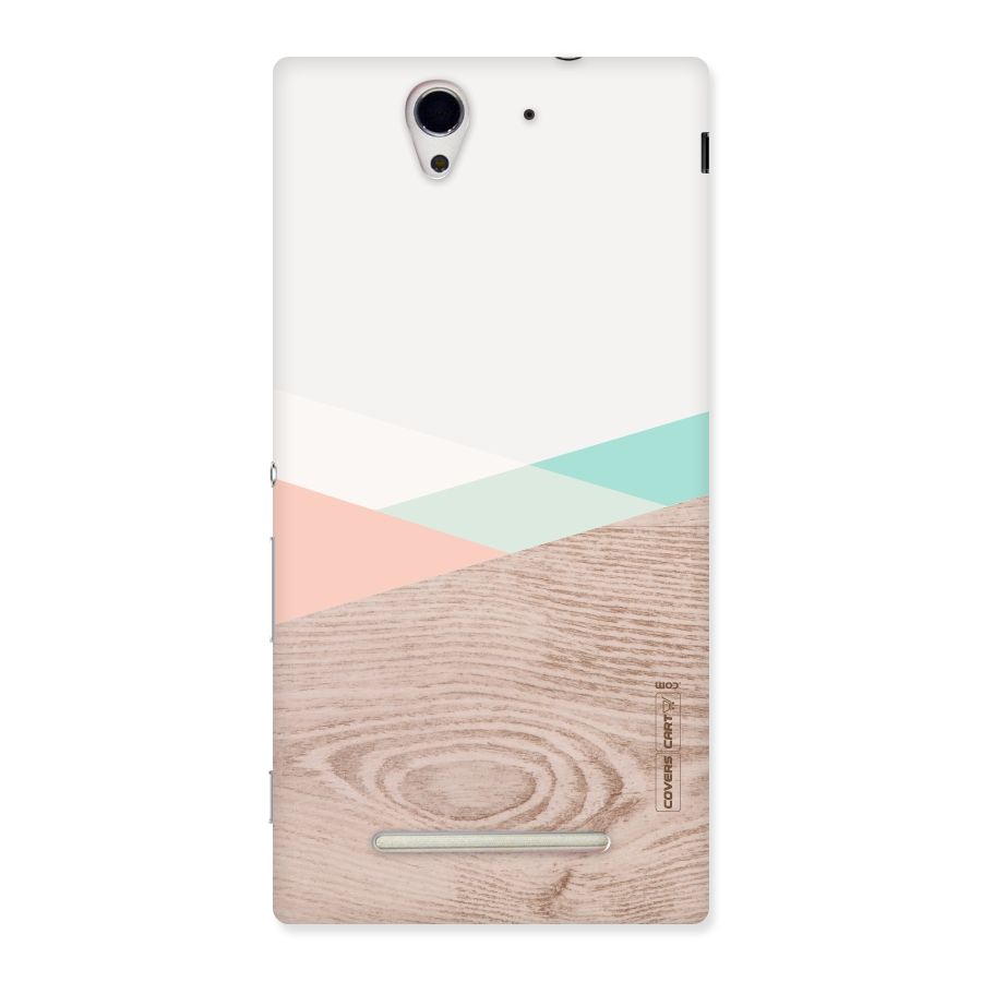 Wooden Fusion Back Case for Sony Xperia C3