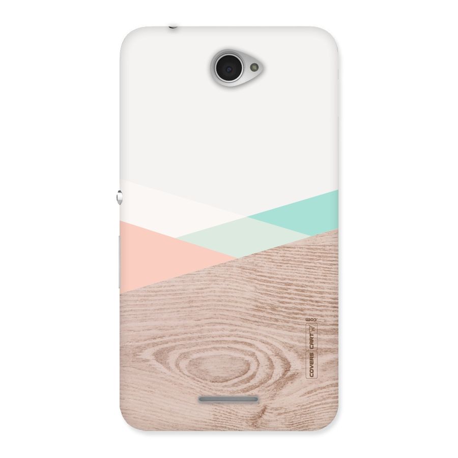 Wooden Fusion Back Case for Sony Xperia E4