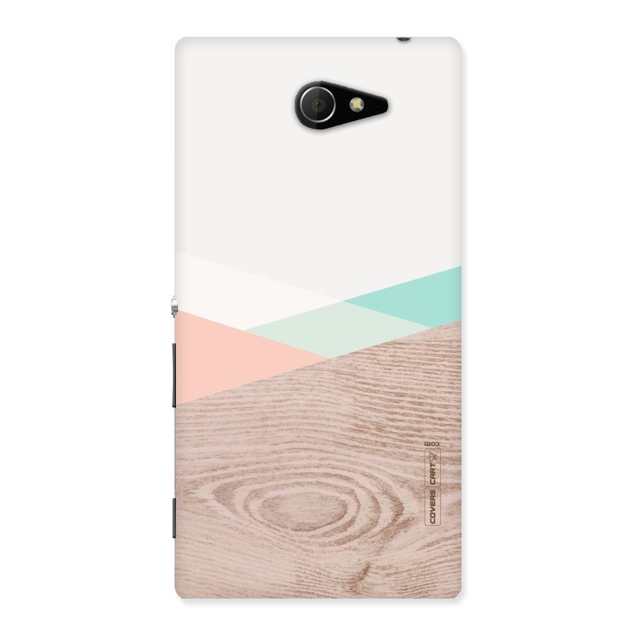 Wooden Fusion Back Case for Sony Xperia M2
