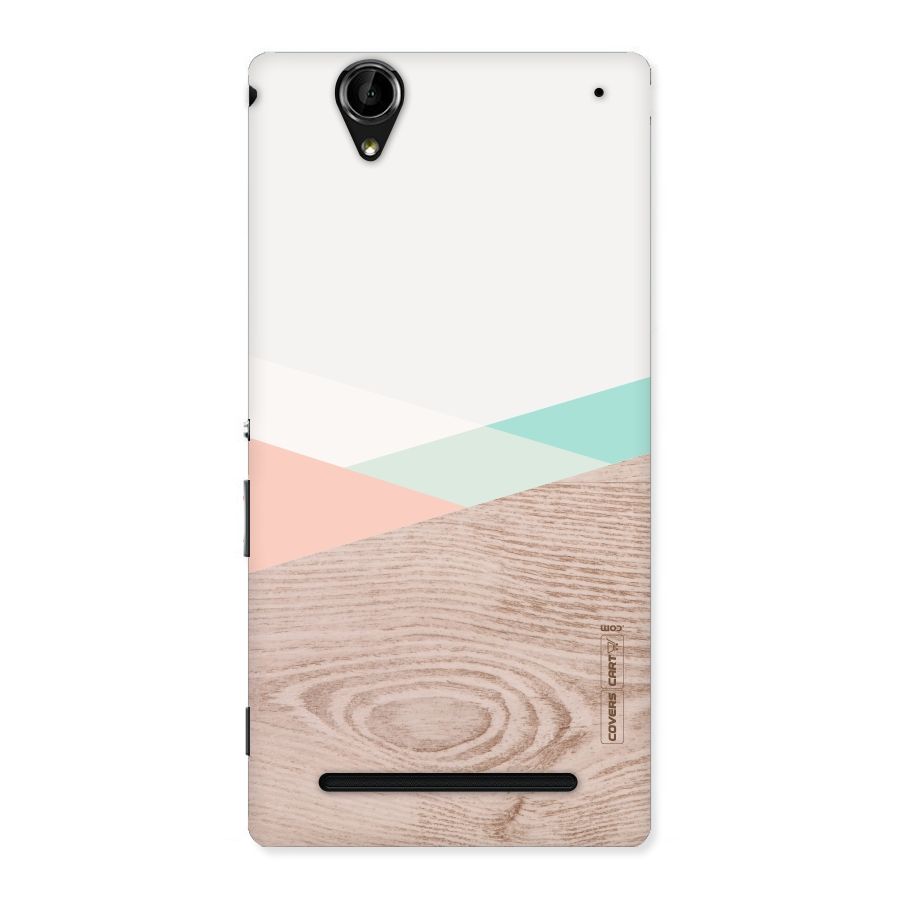 Wooden Fusion Back Case for Sony Xperia T2