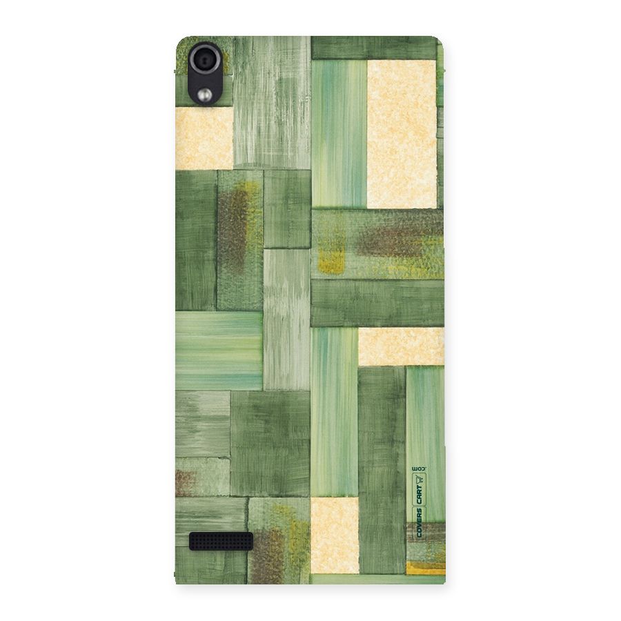 Wooden Green Texture Back Case for Ascend P6